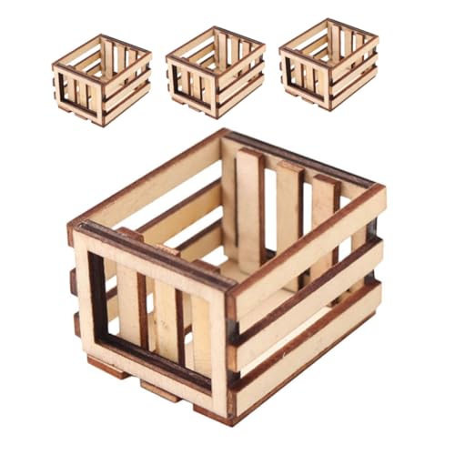Toyvian 4 Stück Miniatur Holzkisten für Puppenhaus Leichte Mini Aufbewahrungskörbe Kindgerechte Kreative Möbel für Mikro Landschaft und Spielzeuggestaltung Toyvian 4 Stück Miniatur Holzkisten für Puppenhaus Leichte Mini Aufbewahrungskörbe Kindgerechte Kreative Möbel für Mikro Landschaft und Spielzeuggestaltung von Toyvian