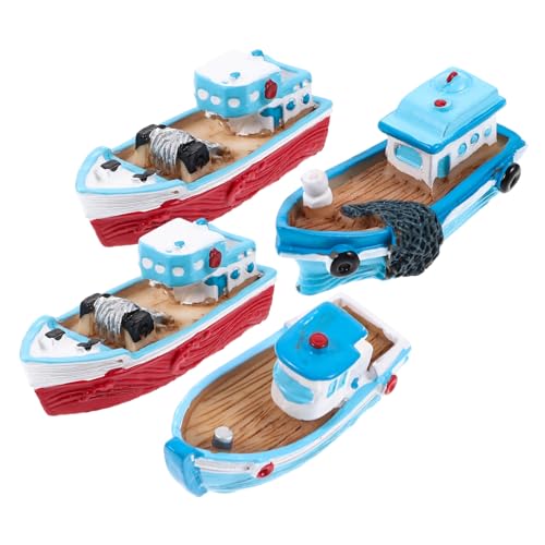 Toyvian 4 Stück Miniatur Resin Fischerboot Modell Mediterrane Deko Ornamente Für Tisch Micro Landschaft Kreative Handgefertigte Bootsnachbildung Toyvian 4 Stück Miniatur Resin Fischerboot Modell Mediterrane Deko Ornamente Für Tisch Micro Landschaft Kreative Handgefertigte Bootsnachbildung von Toyvian