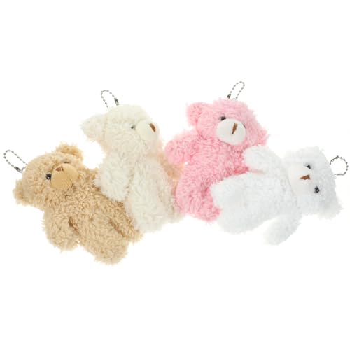 Toyvian 4 Stück Plüschbär lauch Kuscheltier niedliche weihachtsgeschenk wheinachtsgeschenk Auto Dekoration Schlüsselanhänger Tasche hängende Dekoration Flauschiges Hängedekor Toyvian 4 Stück Plüschbär lauch Kuscheltier niedliche weihachtsgeschenk wheinachtsgeschenk Auto Dekoration Schlüsselanhänger Tasche hängende Dekoration Flauschiges Hängedekor von Toyvian