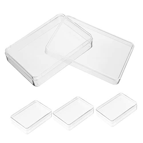 Toyvian 4er-Pack Transparente Pokerbox Kunststoffhüllen Für Spielkarten Stabiler Aufbewahrungshalter Für Spielkartendecks von Toyvian