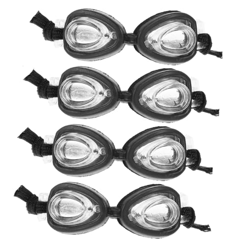Toyvian 4 Stück Puppen Mini Schwimmbrillen Puppen Pool Sonnenbrillen Puppenhaus Zubehör Klare Brillen Sonnenbrillen Mini Brillen Zum Anziehen Der Puppe Kunststoff Schwarz Toyvian 4 Stück Puppen Mini Schwimmbrillen Puppen Pool Sonnenbrillen Puppenhaus Zubehör Klare Brillen Sonnenbrillen Mini Brillen Zum Anziehen Der Puppe Kunststoff Schwarz von Toyvian