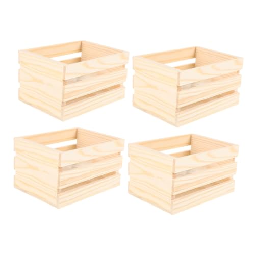 Toyvian 4 Stück Miniatur-aufbewahrungskörbe Aus Holz Für Puppenhäuser Küchen Basteln Miniatur-möbelkisten Realistische Minikisten Zum Dekorieren Und Spielen Toyvian 4 Stück Miniatur-aufbewahrungskörbe Aus Holz Für Puppenhäuser Küchen Basteln Miniatur-möbelkisten Realistische Minikisten Zum Dekorieren Und Spielen von Toyvian