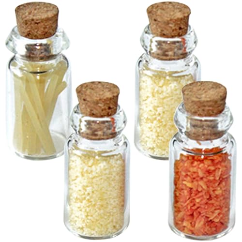 Toyvian 4 Stück Puppenhausbrecher Puppenhauszubehör Figur Miniatur-Puppenhaus-Alarm Bausatz Bessere dekorative Wirkung Foto -Requisiten Miniaturschmuck für Puppenhaus Glas von Toyvian