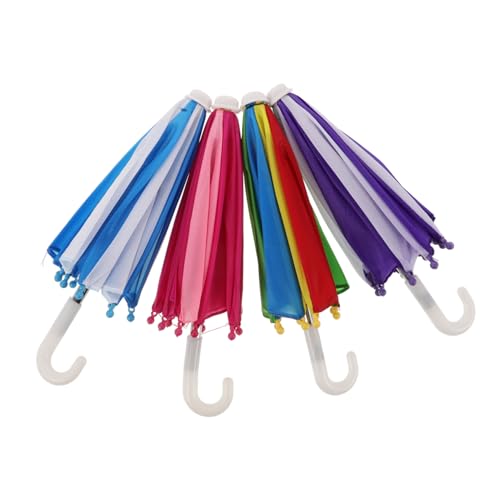 Toyvian 4 Stück Puppenschirmspielzeug Kinderschirm Zubehör Dekoration Artikel Klein Regenschirm Karikatur Regenbogen Bob Mini-Modelle Puppe Reisen Spiel Miniaturspielzeug Stoff Toyvian 4 Stück Puppenschirmspielzeug Kinderschirm Zubehör Dekoration Artikel Klein Regenschirm Karikatur Regenbogen Bob Mini-Modelle Puppe Reisen Spiel Miniaturspielzeug Stoff von Toyvian