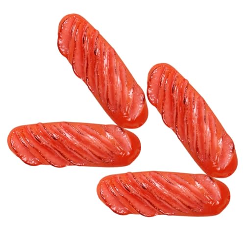 Toyvian 4 Stück Realistische Falsche Wurst Modelle für Küchen Dekoration Party Displays und Fotografie Requisiten Faderesistent und Leicht zu Tragen von Toyvian