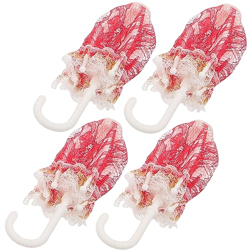 Toyvian 4 Stück Regenschirm Spitzenschirm Umbrella schirmchen verkleidung Miniature sonenschirm Puppe Auto Regenschirmmodell Mini-Regenschirm für Plastik Toyvian 4 Stück Regenschirm Spitzenschirm Umbrella schirmchen verkleidung Miniature sonenschirm Puppe Auto Regenschirmmodell Mini-Regenschirm für Plastik von Toyvian