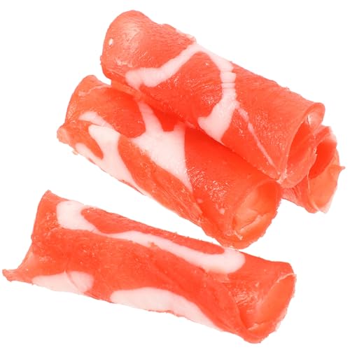 Toyvian 4 Stück Rolle Simulation Fleischbrötchen Kunstfleischornament Gefälschtes Essen Künstliches Steak Food-Modell Gefälschtes Fleisch Faux Food Essensspielzeug Für Schüssel PVC Toyvian 4 Stück Rolle Simulation Fleischbrötchen Kunstfleischornament Gefälschtes Essen Künstliches Steak Food-Modell Gefälschtes Fleisch Faux Food Essensspielzeug Für Schüssel PVC von Toyvian