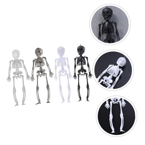 Toyvian 4stücke Halloween -Skelette Deko Figuren Für Schaurige Partys Kreative Halloween Dekoration Für Spukhäuser Und Gruselige Feiern von Toyvian