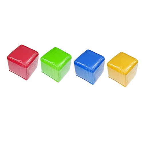 Toyvian 4 Stück Schaumwürfel Würfelspiel Spiel Würfel Große Würfel Schulbedarf Wortwürfel Würfel Mit Tasche Spielwürfel Würfel- Alphabet-würfel Lernwerkzeug Oxford-Stoff von Toyvian
