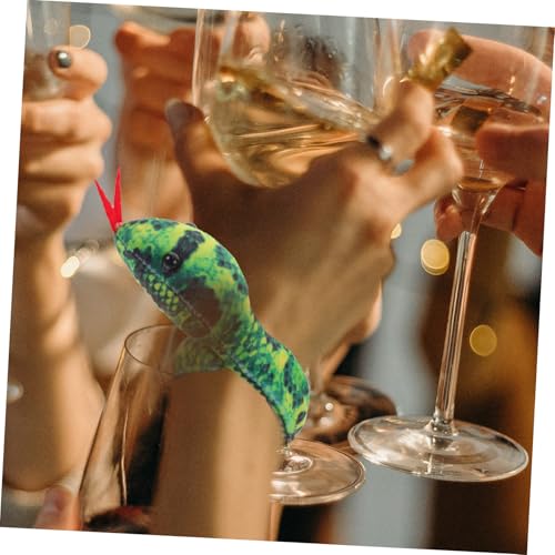 Toyvian 4 Stück Schlangen schnapparmband Armband Kuschelig Sanft Geburtstag Party Mitgebsel Geschenk für Jungen Mädchen Flexibel Bequem von Toyvian