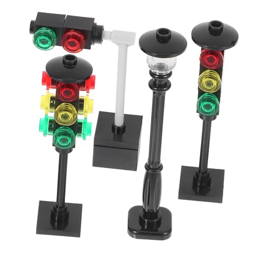 Toyvian Spielzeug-ampellampen 4-teiliges Mini-Modell-Set Gelbe Stopplichter Pädagogisches Spielzeug Für Kinder von Toyvian