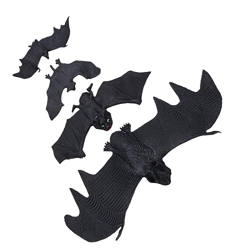 Toyvian 4 Stück Simulation Fledermaus Halloween Dekorationen Streich Schläger Gruselig Fledermaus Requisiten Fledermaus-Modell Künstliches Fledermausspielzeug Black Plastik Toyvian 4 Stück Simulation Fledermaus Halloween Dekorationen Streich Schläger Gruselig Fledermaus Requisiten Fledermaus-Modell Künstliches Fledermausspielzeug Black Plastik von Toyvian