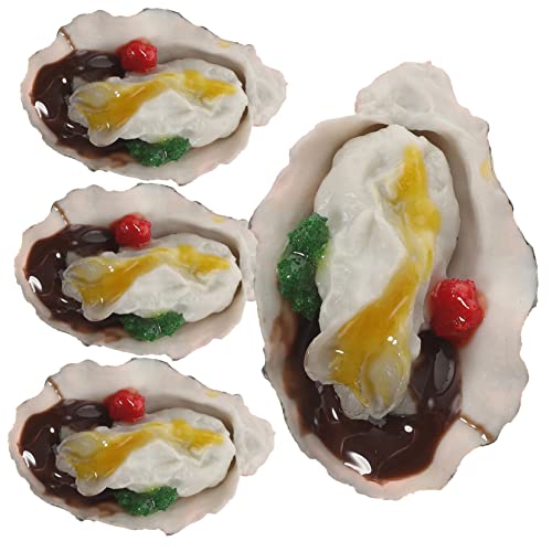 Toyvian 4 Stück Simulierte Austern Essen Schaltier Foto-Requisite So tun, ob Sie Küchenzubehör würden simuliertes Meeresfrüchtespiel Spielküchenzubehör PVC Toyvian 4 Stück Simulierte Austern Essen Schaltier Foto-Requisite So tun, ob Sie Küchenzubehör würden simuliertes Meeresfrüchtespiel Spielküchenzubehör PVC von Toyvian