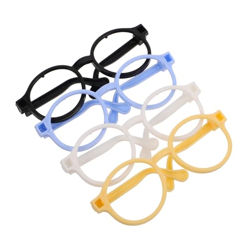 Toyvian 4 Stück Spielzeugzubehör Puppe verkleiden Zubehör Sonnenbrillenrahmen zum Anziehen der Puppe Zubehör für Babypuppen Mini-Brille Kinderbrille Puppe winzige Brillen Plastik Toyvian 4 Stück Spielzeugzubehör Puppe verkleiden Zubehör Sonnenbrillenrahmen zum Anziehen der Puppe Zubehör für Babypuppen Mini-Brille Kinderbrille Puppe winzige Brillen Plastik von Toyvian