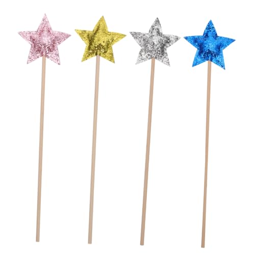 Toyvian 4 Stück Sternförmiger für Glitzernde Feenstäbe für Cosplay Geburtstagsfeiern und Festliche Anlässe Langlebig und Leicht Toyvian 4 Stück Sternförmiger für Glitzernde Feenstäbe für Cosplay Geburtstagsfeiern und Festliche Anlässe Langlebig und Leicht von Toyvian