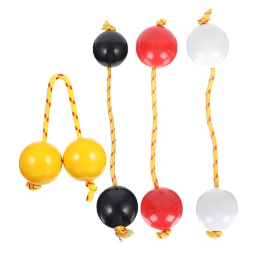 Toyvian 4 Stück Teiliges Aslatua Kashaka Hand Percussion Afrikanischer Rhythmen Shaker Doppeltes Kalebassen Musikinstrument Handlicher Shakerball für Erwachsene Anfänger Partys Hochzeiten von Toyvian