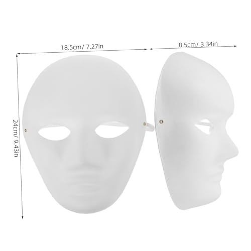 Toyvian 4 Stück Teiliges DIY Handbemaltes Masken aus Umweltfreundlichem Pulp für Halloween Karneval Bühnenauftritte und Maskerade Partys Weiße Blanko Papiermasken zum Bemalen und Toyvian 4 Stück Teiliges DIY Handbemaltes Masken aus Umweltfreundlichem Pulp für Halloween Karneval Bühnenauftritte und Maskerade Partys Weiße Blanko Papiermasken zum Bemalen und von Toyvian