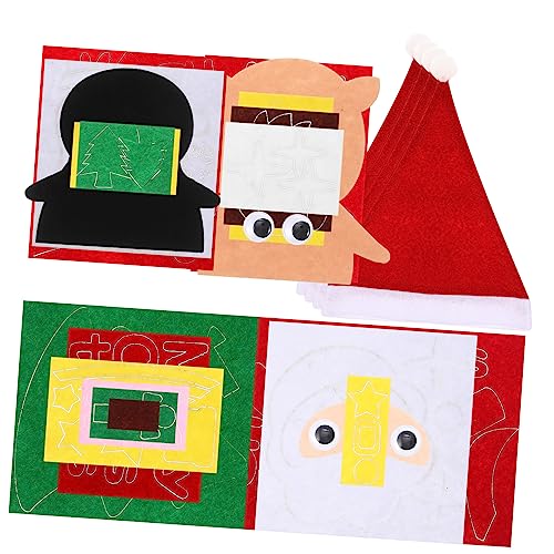 Toyvian 4 Stück Teiliges DIY Weihnachtsmützen Bastelset für Gewebtes Material Handgefertigte Weihnachtsmütze mit Rentier Pinguin Weihnachtsbaum Weihnachtsmann Kreative Bastelidee für Toyvian 4 Stück Teiliges DIY Weihnachtsmützen Bastelset für Gewebtes Material Handgefertigte Weihnachtsmütze mit Rentier Pinguin Weihnachtsbaum Weihnachtsmann Kreative Bastelidee für von Toyvian