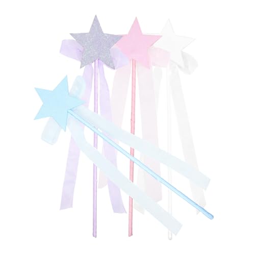 Toyvian 4 Stück Teiliges Feenstab mit Glitzerstern Leicht und Handlich Farbenfrohes Zauberstab für Mädchen für Geburtstagsfeiern Halloween Kostüm und Bühnenauftritte Toyvian 4 Stück Teiliges Feenstab mit Glitzerstern Leicht und Handlich Farbenfrohes Zauberstab für Mädchen für Geburtstagsfeiern Halloween Kostüm und Bühnenauftritte von Toyvian