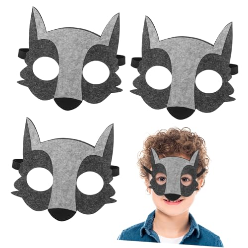 Toyvian 4 Stück Teiliges Filz Halbgesichts Wolfsmasken Cosplay Halloween Leicht und Bequem für Karneval Kostümfest Geeignet für Erwachsene und Jugendliche Toyvian 4 Stück Teiliges Filz Halbgesichts Wolfsmasken Cosplay Halloween Leicht und Bequem für Karneval Kostümfest Geeignet für Erwachsene und Jugendliche von Toyvian
