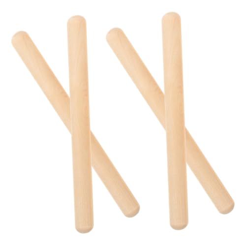 Toyvian 4 Stück Teiliges Holz Rhythmusstäbe Musikschlägel Stabile Langlebige Percussion Sticks für Musikalische Entwicklung und Kreatives Lernen Toyvian 4 Stück Teiliges Holz Rhythmusstäbe Musikschlägel Stabile Langlebige Percussion Sticks für Musikalische Entwicklung und Kreatives Lernen von Toyvian