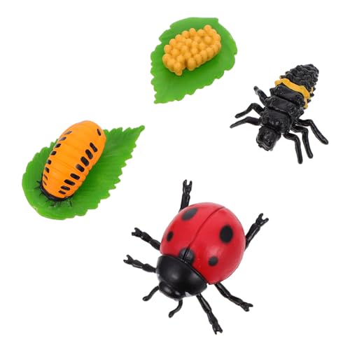 Toyvian 4 Stück Teiliges Marienkäfer Lebenszyklus Figuren aus Robustem Kunststoff Pädagogisches Insektenmodell für Entdeckungsförderndes und Dekorative Lernhilfe Toyvian 4 Stück Teiliges Marienkäfer Lebenszyklus Figuren aus Robustem Kunststoff Pädagogisches Insektenmodell für Entdeckungsförderndes und Dekorative Lernhilfe von Toyvian