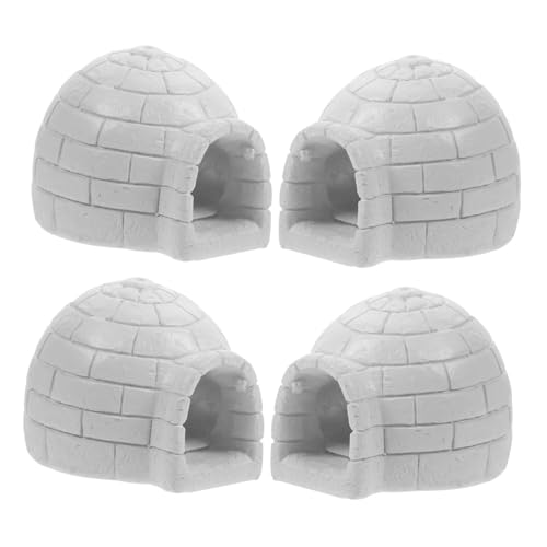 Toyvian 4 Stück Teiliges Mini Igloo aus Resin Realistische Eishaus Figuren Dekorative Arktische Micro Landscape für Weihnachtsdeko Cake Topper und Winter-fairygarden für Kindergeburtstag Toyvian 4 Stück Teiliges Mini Igloo aus Resin Realistische Eishaus Figuren Dekorative Arktische Micro Landscape für Weihnachtsdeko Cake Topper und Winter-fairygarden für Kindergeburtstag von Toyvian