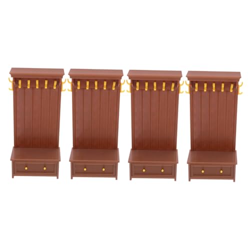 Toyvian 4 Stück Teiliges Miniatur Puppenhaus Möbel Vintage Schrank Modell mit Regal Leichtes Kindersicheres Zubehör für Rollenspiele und Mini Haus Dekoration Toyvian 4 Stück Teiliges Miniatur Puppenhaus Möbel Vintage Schrank Modell mit Regal Leichtes Kindersicheres Zubehör für Rollenspiele und Mini Haus Dekoration von Toyvian