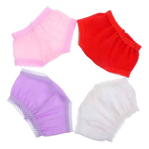 Toyvian 4 Stück Teiliges Puppenunterwäsche aus Leichtem Wiederverwendbar Farbenfroh mit Miniaturdesign Geeignet für Puppen zum Ankleiden und Kreativen Puppenzubehör von Toyvian