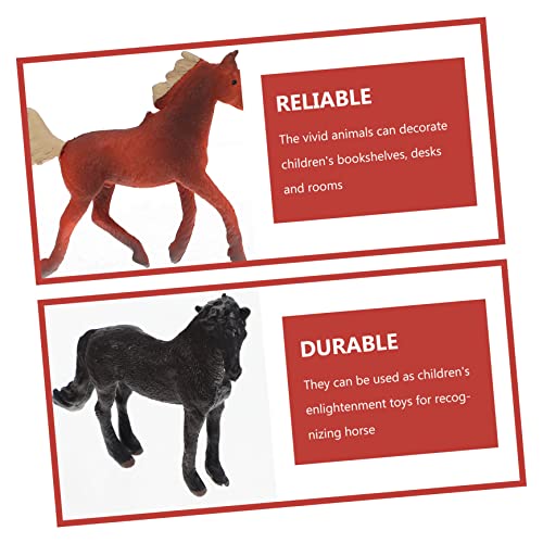 Toyvian 4 Stück Teiliges Realistische Pferdefiguren aus Widerstandsfähigem Material Dekorative Desktop Horse Modelle Detailgetreue Miniaturpferde für Raumdekoration Toyvian 4 Stück Teiliges Realistische Pferdefiguren aus Widerstandsfähigem Material Dekorative Desktop Horse Modelle Detailgetreue Miniaturpferde für Raumdekoration von Toyvian