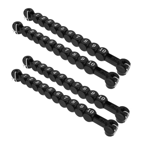 Toyvian 4 Stück Teiliges Tischfußball Punktetafel Präzise Score Counter für Tischspiel Installieren für Spieler Robustes Zubehör für Fußballkicker Wettkampf und Freizeitspaß von Toyvian