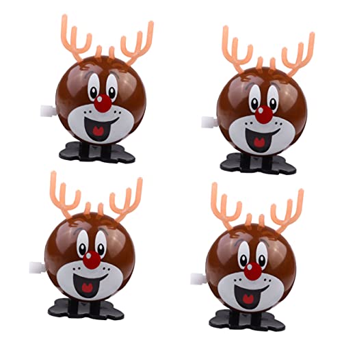 Toyvian 4 Stück Teiliges Weihnachts Aufziehspielzeug Runde Rentierfiguren mit Funkelnder Farbe Hochwertige Sprungfunktion Leicht und Tragbar als oder Weihnachtsdeko Toyvian 4 Stück Teiliges Weihnachts Aufziehspielzeug Runde Rentierfiguren mit Funkelnder Farbe Hochwertige Sprungfunktion Leicht und Tragbar als oder Weihnachtsdeko von Toyvian