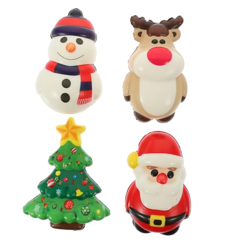 Toyvian 4 Stück Teiliges Weihnachts-elch Squeeze Toy Weiches Pu-Material Stressabbauendes Dehnbares Druckspielzeug Bunte Weihnachtsdeko-Figuren als für Familie und Freunde Toyvian 4 Stück Teiliges Weihnachts-elch Squeeze Toy Weiches Pu-Material Stressabbauendes Dehnbares Druckspielzeug Bunte Weihnachtsdeko-Figuren als für Familie und Freunde von Toyvian