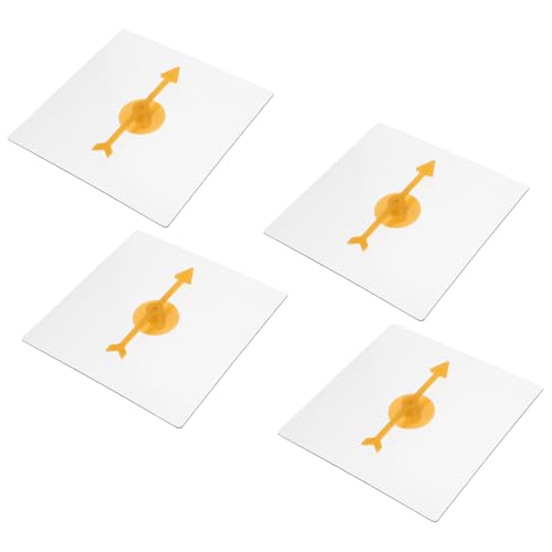 Toyvian 4 Stück Transparenter Arbeiten Hantel Reifen Spiel Spinnhandschuhe Gerät Elektrische Lichtschalter DIY Transparente Pfeilspinner Aus Kunststoff Plastik von Toyvian