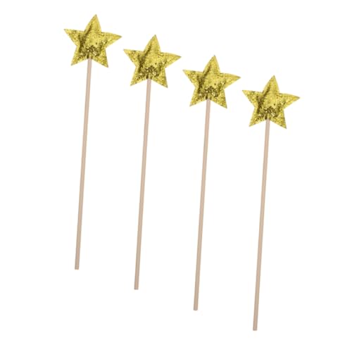 Toyvian 4 Stück Zauberstab Stöcke Dekorationen Geburtstag Fairy Wand Party zubehör spielsachen für Toy Zauberstäbe für Mädchen Fee Cosplay Requisiten Stoff Golden Toyvian 4 Stück Zauberstab Stöcke Dekorationen Geburtstag Fairy Wand Party zubehör spielsachen für Toy Zauberstäbe für Mädchen Fee Cosplay Requisiten Stoff Golden von Toyvian