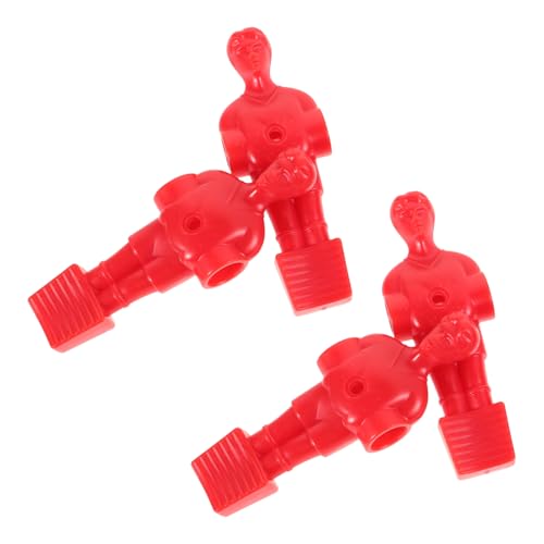 Toyvian 4 Stück Zubehör Für Tischfußball Kicker Männer Ersatz Kickerfiguren Für Fußballspieler Fußballspielzeug Teile Für Tischfußball Tischfußballfiguren Rot Die Hüften von Toyvian