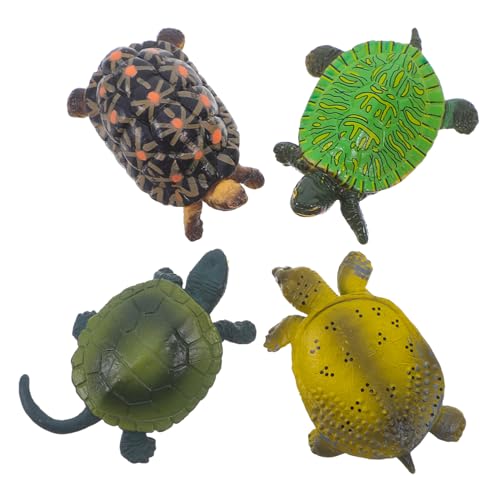 Toyvian 4 Stücke Realistische Schildkröten für Kuchen Dekoration für Party und Mikrolandschaft Deko von Toyvian