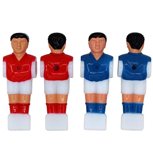 4 Stücke Tischfußball Figuren Kickerfiguren für 1,4 Tischfußball (2 stücke Rot und 2 stücke Blau) von Toyvian