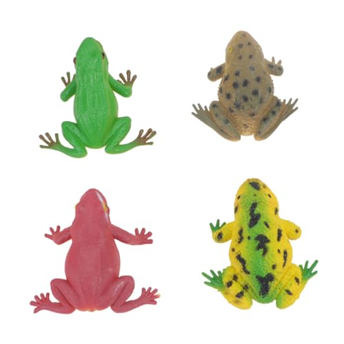 Toyvian 4 Stücke Toys spielsachen für funnytoys Funny Toys Fun Toy spielsachen Toys for knifflige Requisite schreiender Frosch Streichprop von Toyvian