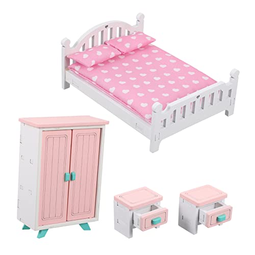 Toyvian 5er-Set Puppenhaus-miniaturmöbel Für Jungen Und Mädchen Puppenhaus-Dekoration Schlafzimmer-Set Im Maßstab 1/12 Miniatur-Bett Kommode Und Stuhl Toyvian 5er-Set Puppenhaus-miniaturmöbel Für Jungen Und Mädchen Puppenhaus-Dekoration Schlafzimmer-Set Im Maßstab 1/12 Miniatur-Bett Kommode Und Stuhl von Toyvian