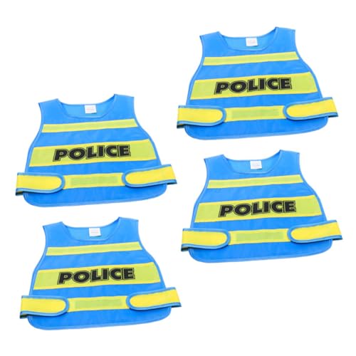 Toyvian 4-teiliges Polizisten-kostüm, Weste – -cosplay-party-kostüm, Berufs-cosplay-outfit, Kinder-polizisten-verkleidungsuniform Für Halloween-party Toyvian 4-teiliges Polizisten-kostüm, Weste – -cosplay-party-kostüm, Berufs-cosplay-outfit, Kinder-polizisten-verkleidungsuniform Für Halloween-party von Toyvian
