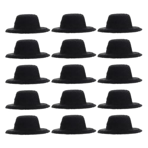 Toyvian 40 Stück Miniatur Hohe Hüte für Puppen und Schneemänner Haarornament Partydekoration DIY Mini Hüte für Bastelprojekte von Toyvian