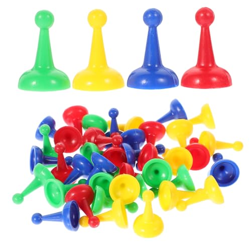 Toyvian 40 Stück Spielsteine für Tischplatte brettspiele kinderbrettspiel Kleine Schachfiguren Schachzubehör brettspielr Spielmarken Schachbrett zubehör Schach Ersatz Plastik von Toyvian