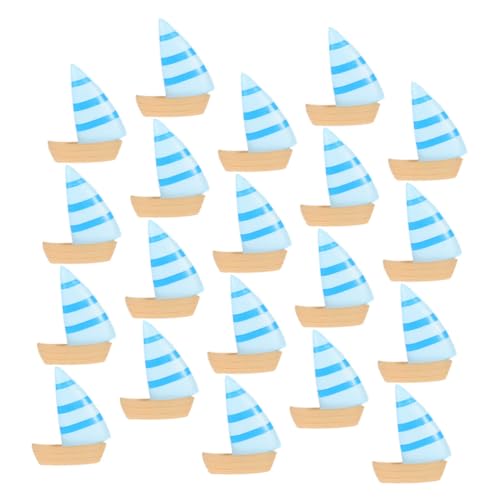 Toyvian 40 Stück Teiliges Mediterrane Miniatur Segelboote Nautische Mini Segelboot Ornamente Detailreiche Mini Segelschiff Figuren für Mikro Landschaft Sommer Strandparty Dekoration von Toyvian