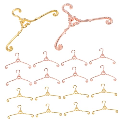 Toyvian 40 Stück Teiliges Miniatur Puppenkleiderbügel aus Metall Vintage Stil Gold und Roségold Stabile Mini Kleiderbügel für Puppenhaus Zubehör Schonend für Puppenkleidung und Toyvian 40 Stück Teiliges Miniatur Puppenkleiderbügel aus Metall Vintage Stil Gold und Roségold Stabile Mini Kleiderbügel für Puppenhaus Zubehör Schonend für Puppenkleidung und von Toyvian