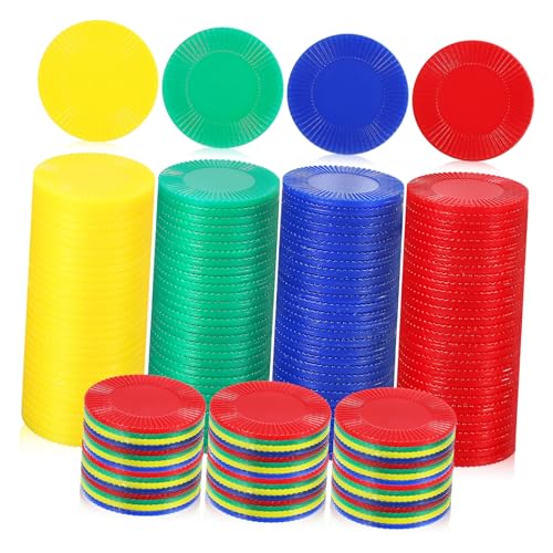 Toyvian 400stücke Spielchips Aus Zählmarker Für Bingo-Spiele Pokerspiele Und Mathematische Berechnungen Für Partys Und Spieleabende von Toyvian