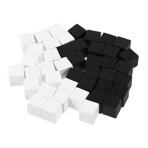 Toyvian 40-teiliges Mini-Set Für Jungen Und Mädchen Und Dame-spielset Quadratische Holzteile Für Tischspielzubehör von Toyvian