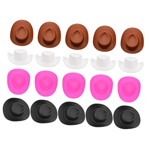Toyvian 40 Stück Flauschige Mini-mützen Für Kinder Cowgirl-hüte Für Frauen Mädchen Puppendekorationen Toyvian 40 Stück Flauschige Mini-mützen Für Kinder Cowgirl-hüte Für Frauen Mädchen Puppendekorationen von Toyvian
