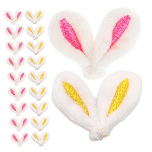 Toyvian 40st Plüsch Hasenohren Figur Haarnadel Kanincheneier Decken Taschen Ab Bausatz Set Zur Herstellung Von Haarspangen Für Mädchen Kanincheneierbeutel Süße Eierbeutel in Hasenform von Toyvian