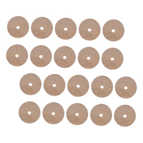 Toyvian 40stücke Holzräder Zum Basteln Miniatur-holzautoräder Ersatzspielzeugräder Für DIY-projekte Holzhandwerk Für Kleinkinder Kleine Holzreifen Als Spielzeugzubehör von Toyvian